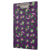 フリーダ・カーロ| Purlpeの花花束パターン クリップボード (左)