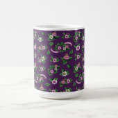 フリーダ・カーロ| Purlpeの花花束パターン コーヒーマグカップ (中央)