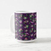 フリーダ・カーロ| Purlpeの花花束パターン コーヒーマグカップ (正面左)