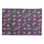 フリーダ・カーロ| Purlpeの花花束パターン 枕カバー (裏面-左)