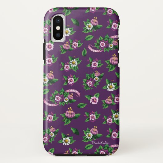 フリーダ・カーロ| Purlpeの花花束パターン Case-Mate iPhoneケース (裏面)
