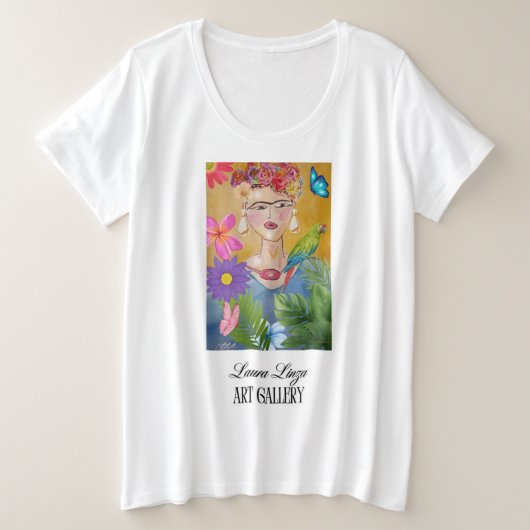 フリーダTシャツ プラスサイズTシャツ (デザイン正面)