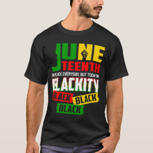 フリーッシュ1865黒人歴史プライドアフリカ系アメリカ人 Tシャツ