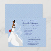 フリーティーサファイア ブライダルシャワーの招待状 招待状 (正面/裏面)