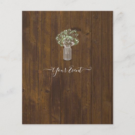 フリーデザインバジェットジプソフィラテンプレート チラシ (正面)