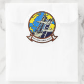 フリートコンバットカメラ大西洋ロゴシール ラウンドシール (バッグ)