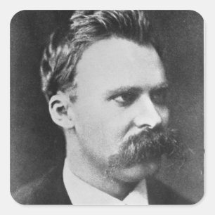 フリートリッヒウィルヘルムNietzsche (1844-1900年) 1873年(b/w スクエアシール