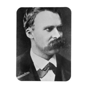 フリートリッヒウィルヘルムNietzsche (1844-1900年) 1873年(b/w マグネット
