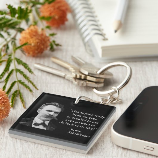 フリートリッヒNietzscheのトロールの引用文 キーホルダー (正面右)