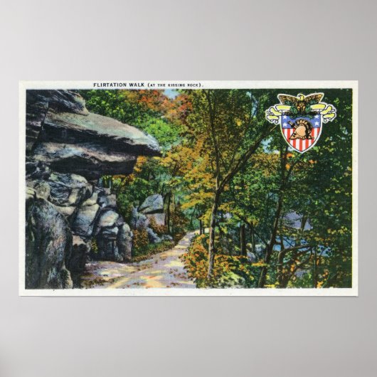 フリートークウォークザロックキスをするビュー ポスター (正面)