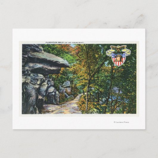 フリートークウォークザロックキスをするビュー ポストカード (正面)