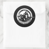 フリート戦闘カメラ大西洋ステッカー ラウンドシール (バッグ)