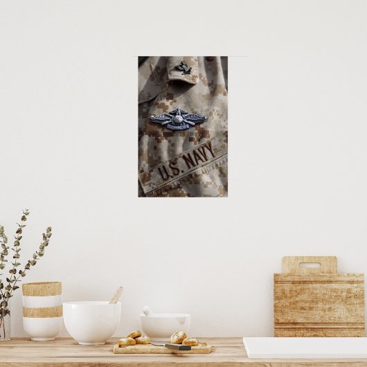 フリート海兵隊の戦闘機ピン ポスター (キッチン)