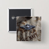 フリート海兵隊の戦闘機ピン 缶バッジ (正面&裏面)