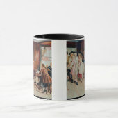 フリート街1898年の結婚(キャンバスの油) マグカップ (中央)