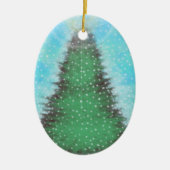 フリードテールクリスマスの飾り – 木 セラミックオーナメント (正面)