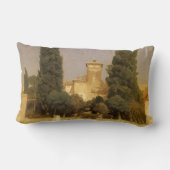 フリードリック・レイトン卿による『マルタ・ヴィラ、ローマ』 ランバークッション (裏面)