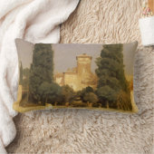 フリードリック・レイトン卿による『マルタ・ヴィラ、ローマ』 ランバークッション (ブランケット)