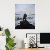 フリードリッヒの霧の海の放浪者 ポスター (ホームオフィス)