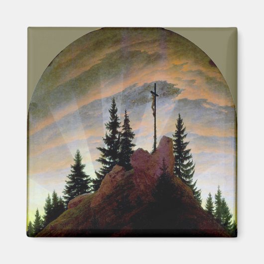 フリードリッヒ山を渡る マグネット (正面)