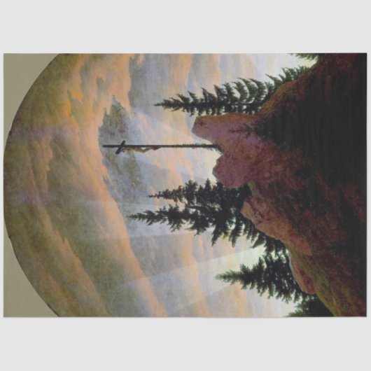 フリードリッヒ山を渡る 薄葉紙 (正面)