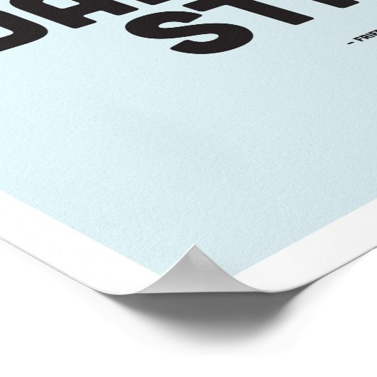 フリードリッヒ感動的ニーチェ引用文 – ポスター (角)