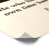 フリードリッヒ・シラー – 引用文の実行最高の ポスター (角)