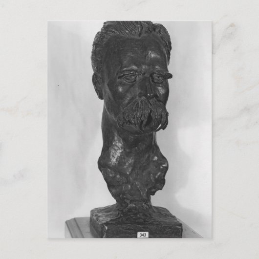 フリードリッヒ・ニーチェ・ドイツの胸像 ポストカード (正面)