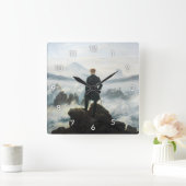 フリードリッヒ·フォグ海の漂流者 スクエア壁時計 (ホーム)