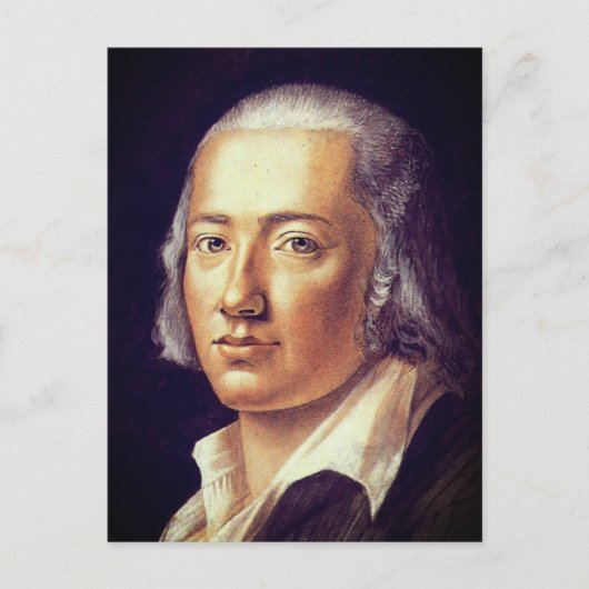 フリードリッヒ・ホルダーリンbyフランツ・カール・ハイマー, 1792 ポストカード (正面)
