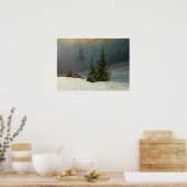 フリードリッヒ – 冬の風景1811 ポスター (キッチン)