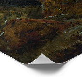 フリードリッヒ – 山の中を十字架 ポスター (角)