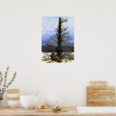 フリードリッヒ – 雪のオークの木 ポスター (キッチン)