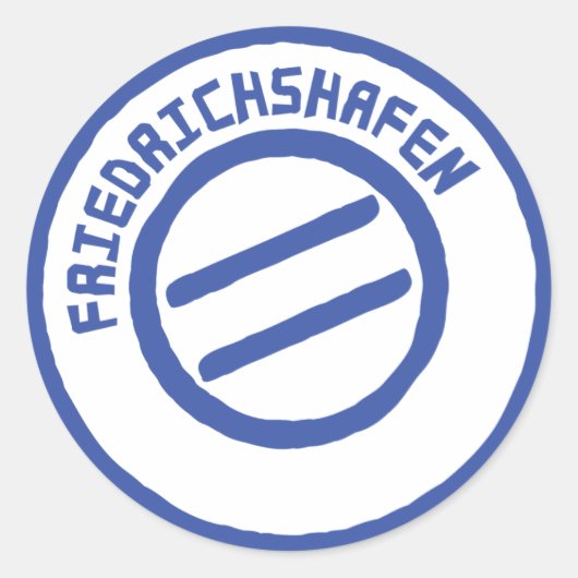 フリードリヒシャフェンのステムペル切手 ラウンドシール (正面)