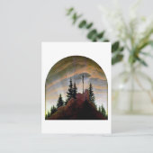 フリードリヒ山脈を渡る ポストカード (スタンド正面)