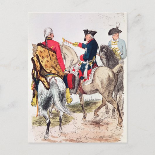 フリードリヒ2世 大王 ポストカード (正面)