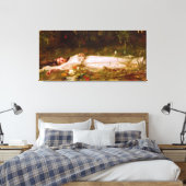 フリードリヒ・ウィルヘルム・テオドール・ヘイザー – Ophelia - 1900 キャンバスプリント (インサイチュ (寝室))