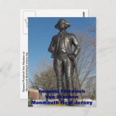 フリードリヒ・フォン・シュチューベン将軍アットモンマス ポストカード (正面/裏面)