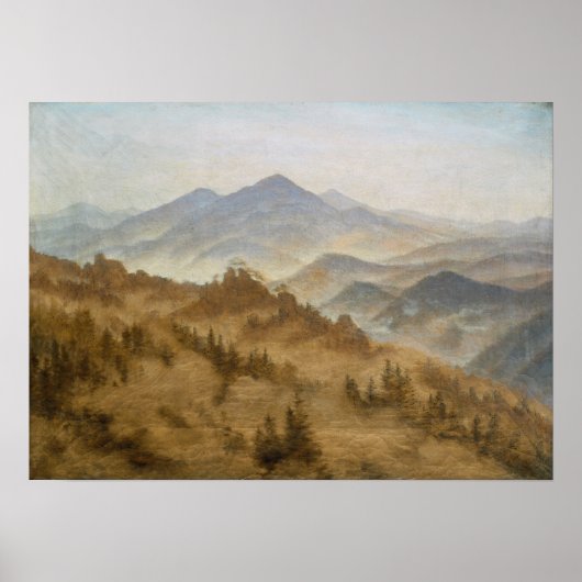 フリードリヒ – ボヘミア山脈のローゼンバーグ ポスター (正面)