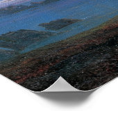 フリードリヒ - 月光の北の海 ポスター (角)