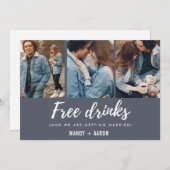 フリードリンクの脚本写真婚日保存 セーブザデート (正面/裏面)