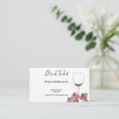 フリードリンクチケット結婚のエンクロージャカード エンクロージャーカード (スタンド正面)