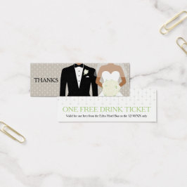 フリードリンク結婚ズバウチャーカードホワイトバラハート