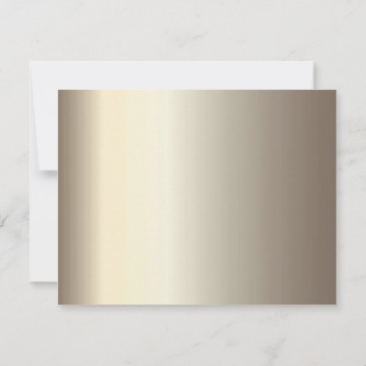 フリードリンク、シャンパングラス ウェディング 招待状 (裏面)