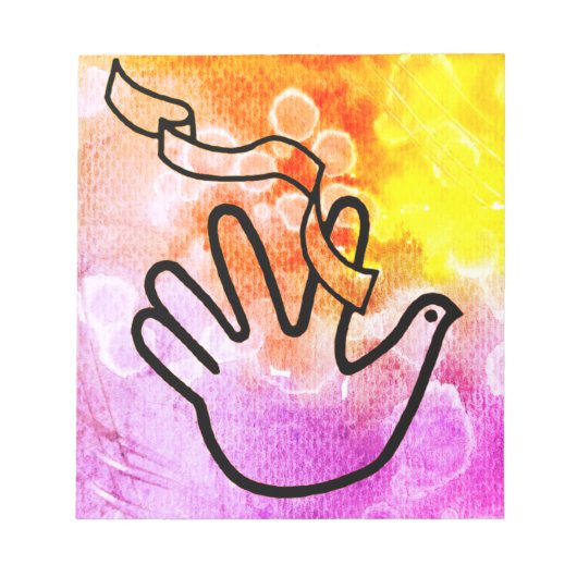 フリードンスタウベミットヴェルバンド ノートパッド (正面)