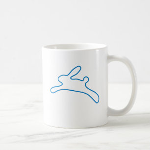 フリーネットのバニーのロゴ コーヒーマグカップ