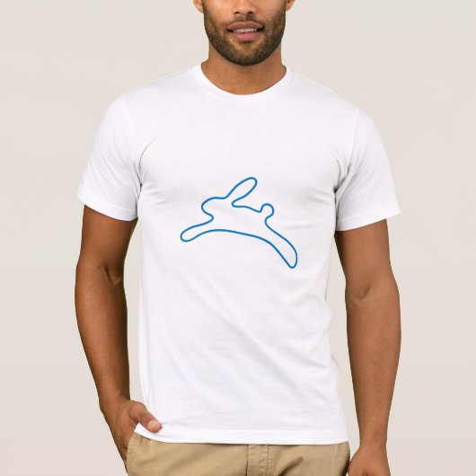 フリーネットのバニーのロゴ Tシャツ (正面)