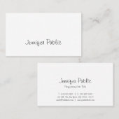 フリーハエレガントンドスクリプトミニマルデザイントレンディー 名刺 (正面/裏面)