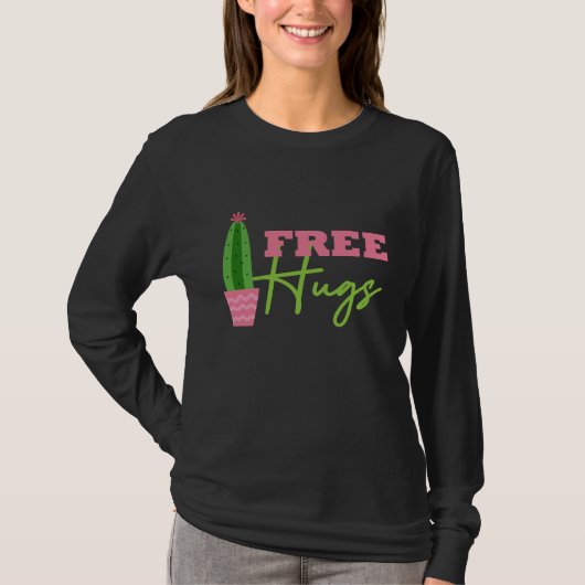 フリーハグサボスイラストレーション Tシャツ (正面)