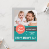 フリーハグスファーザーズデイフラットカード カード (正面/裏面インサイチュ)